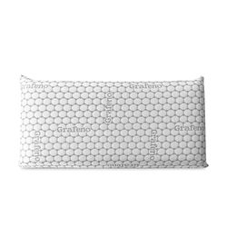 Somnia Descanso - Almohada Viscoelástica Carbono Premium | Máximo Confort y Excelente Adaptabilidad con Propiedades Antiestrés | 105 x 40 cm