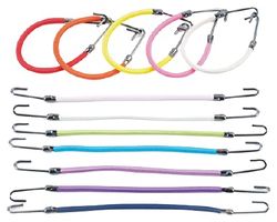 BIFULL Haarelastiek met haken, kleuren, 12 stuks, zwart, standaard