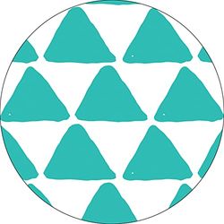 Bonateks, Ronde digitaal bedrukte muismat, antislip onderkant, voor kantoor en thuis, diameter: 22 cm
