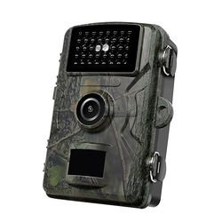 Wildcamera met nachtzicht, warmte- en bewegingsactivering, Full HD 1080p resolutie (1920 x 1080 (16:9) @ 30 fps), IP66-bescherming, 90°-groothoeklens IR-detectiebereik voor een breder gezichtsveld, 2
