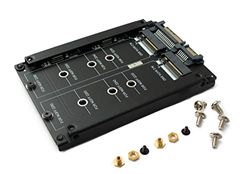 System-S NGFF B+M Key Adaptador 2X M.2 Tarjeta SSD a 2,5 Pulgadas SATA Combo HDD