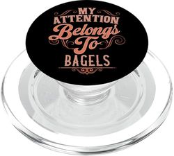 Divertente Bagel Amante Panetteria Foodie Colazione Cibo PopSockets PopGrip per MagSafe