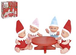 PMS 5 st ELF BABY PARTY SET W/4 ELF BABIES+1 st stolstavla