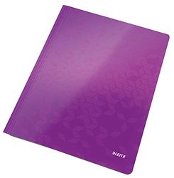Leitz A4 Laminated Card Report Files, 250 Sheet Capacity, Purple, WOW Range, 30010062