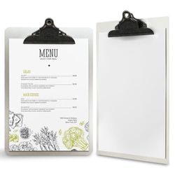 Securit Porta menús Food&Drink 33,2 x 22,8 cm Metal
