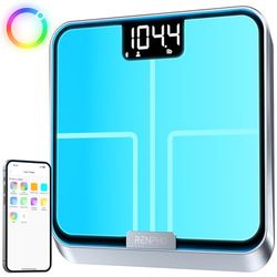 Balance Pese Personne RENPHO Chroma, Pese Personnes avec Rappel de Pesée, Balance Bluetooth Intelligente, Couleurs de Balance Personnalisables, Rechargeable, Revêtement ITO, 180 kg