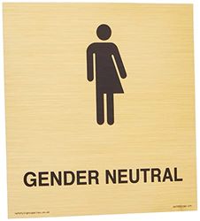 Non-gender specific Sign - 150x150mm - S15