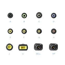 Cargador portátil 90W, 2xUSB, 12V, conector manual - Ideal para cargar dispositivos electrónicos en movimiento.
