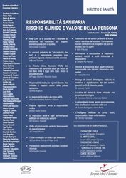 RESPONSABILITÀ SANITARIA. RISCHIO CLINICO E VALORE DELLA PERSONA: Fascicolo unico - Annuale (30.4.2025)