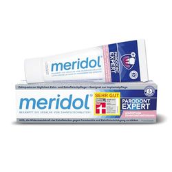 Meridol toothpaste Periodont Expert 75 ml - toothpaste has an antibacterial effect and thus supports the natural healing process of the gums, Packaging may vary