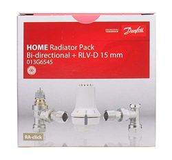 Danfoss Inicio Paquete de radiador, bidireccional, RLV-D 15mm 013G6545