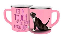 Yoga Dogs & Cats 13545 Yoga Dogs - Tazza da caffè in ceramica, 400 ml