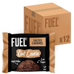 FUEL10K High Protein Breakfast Oat Cookie, Salted Caramel, 12x50g, Pack of 1