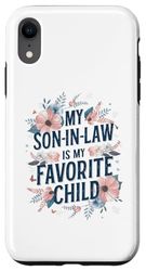 Custodia per iPhone XR Regali per la suocera divertente My Son In Law is My Favorite Child