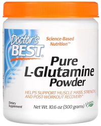 Doctor's Best - L-Glutamine Powder | Supports Gut Health and Muscle Recovery - 300g