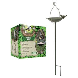 Peckish 60051236 Mangiatoia per uccelli da giardino segreta, naturale, 20,5 x 20,5 x 84 cm
