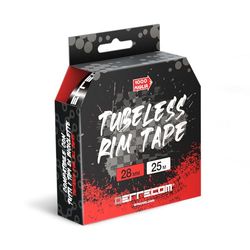 Errecom 1000 Miglia Tubeless Rim Tape 25 metri x 28 mm, Nastro Sigillante per convertire Cerchi Bici con camera d’aria in Tubeless, Ultra Resistente, include 10 Sigilli Adesivi