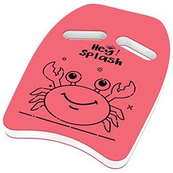 HeySplash Zwemplank, hoogwaardige PE-zwemplank, 20-50 lbs, accessoires voor zwemtraining met schattige motieven, vlotterplank voor kinderen, krabroze