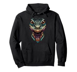 Lizard Reptiles Komodo Banded Dragon Water Monitor Lizard Pullover Hoodie