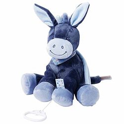 Nattou Peluche musical Alex, canção de berço "La-Le-Lu", altura: 28 cm, Alex e Bibou, azul