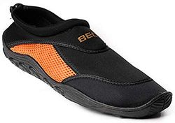 Beco Badskor/surfskor för kvinnor och män svart/orange 38