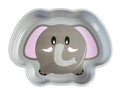 lulabi 715112 tallrik elefant, grå