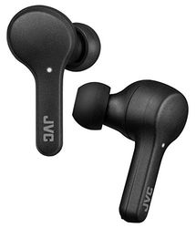 JVC écouteurs True Wireless, Intra-Auriculaires, résistant à la Pluie (IPX4), Bluetooth, HA-7T-B (Noir)