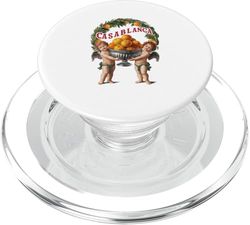 Casablanca Querubines Vintage Art Naranjas Gráfico Retro PopSockets PopGrip para MagSafe