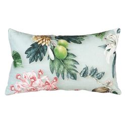 BigBuy Home Kussen, turquoise, orchidee, 50 x 30 cm