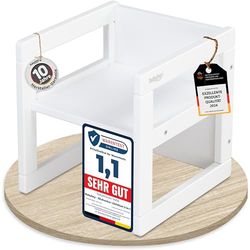 babybay Tabouret Littlefoot 3 en 1 pour enfant - Blanc laqué