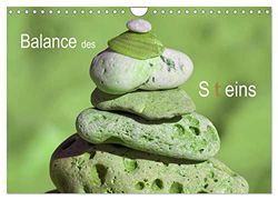 Balance des Steins (Wandkalender 2024 DIN A4 quer), CALVENDO Monatskalender: Originelle Steinmännchen stehen für die Balance des Seins