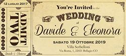 Partecipazioni matrimonio personalizzate - inviti nozze biglietto del cinema vintage 10 pezzi