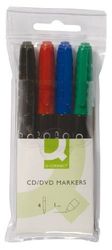 CD/DVD marker - etui met 4 kleuren