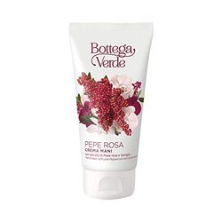 Bottega Verde - Crema Mani Pepe Rosa, 75 ml, con Estratti di Pepe Rosa e Vaniglia, Nutriente e Protettiva, per Mani Morbide e Profumate