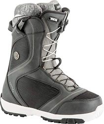 Nitro Snowboards Women's Monarch TLS '19 Lightweight Snowboard Shoes Snowboard Boot with Quick Lacing System Allround Freestyle Freeride Soft Boot Girls Warm Boots, Black, 27.5