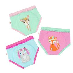 Slipje voor zindelijkheidstraining, set wasbare broekjes voor meisjes, 3T-4T, 1 ml, 59 g, 3 stuks