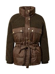 Urban Classics Sherpa Mix Puffer Jas voor dames, BRON, 3XL