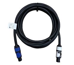 NWP Cavo Power Link 5 m powerCON grigio su powerCON blu – Power Out su Power-In – 3 x 2,5 mm² – Tubo in gomma – NAC3FXXB / NAC3FXXA