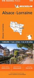 Alsace Lorraine - Michelin Regional Map 516 (Michelin Maps, 516)