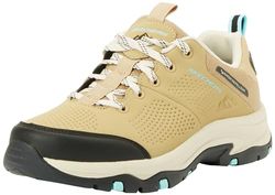 Skechers Destino del Sentiero Trego, Trail Donna, Finiture in Rete Sintetica Color Tortora, 40 EU