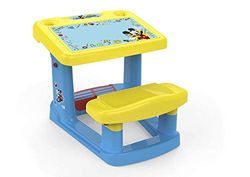 Chicos - Pupitre Bureau Mickey | Bureau Enfant Minnie | Pupitre Enfant Fille 2 3 4 5 Ans | Petit Bureau entant | +24 Mois (51109)