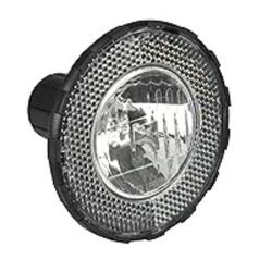 Fischer Cykel Dynamo främre lampa 10 lux med utbytbar halogenglödlampa 6 V/2,4 W, StVZO-godkänd strålkastare, svart