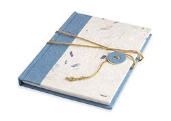 Notebook cm 15x21 con fogli in carta riciclata e con Chiusura Bottone e Spago