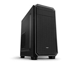 NOX XTREME PRODUCTS Coolbay MX2 -NXCBAYMX2- mini tour micro ATX, lecteur de carte intégré, ventilateur 120 mm inclus, USB 3.0, jusqu'à 4 disques durs, couleur noire