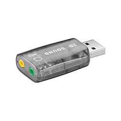 Goobay USB - Soundcard 2.0 OHL 2.0canales USB - Tarjeta de sonido (2.0 canales, USB, Windows 2000,Windows 2000 Professional,Windows 7 Home Basic,Windows 7 Home Basic x64,Windows 7.)