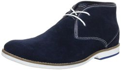 s.Oliver Män Casual Desert Boots, Blå marinblå 805, 43 EU