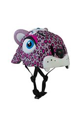 Crazy Safety Fietshelm voor kinderen, uniseks, roze (roze/wit), 49-55 cm