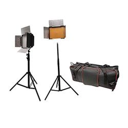 Belysning LED-kit studio-fotografering 2 x 168 W 8400 Lm – Cablematic