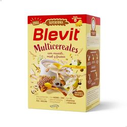 Blevit Superfibra Multicereales | 500g | Papilla de 8 Cereales con Muesli, Miel y Fruta para Bebé desde los 8 Meses