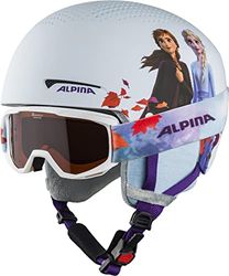 ALPINA Unisex - Kinderen, ZUPO DISNEY SET Skihelm, Frozen II, 51-55 cm